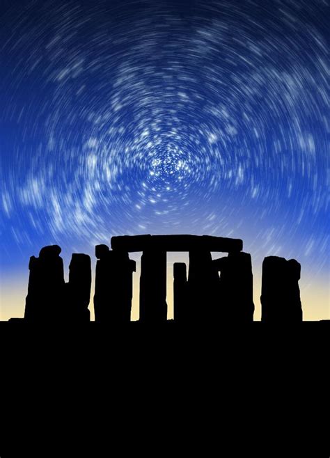 Star Trails Over Stonehenge Photograph by Victor Habbick Visions - Fine Art America