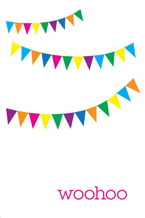 It's About Art and Design: Woohoo Bunting Banner Poster