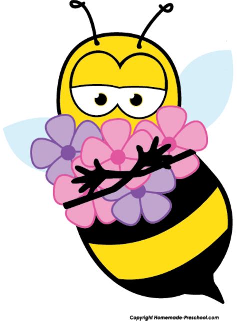 Picture #93541 - bees clipart flower | Bee art, Bee clipart, Clip art