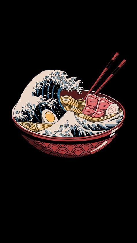 The Great Wave of Ramen Japanese Art Modern, Japanese Artwork, Japanese ...