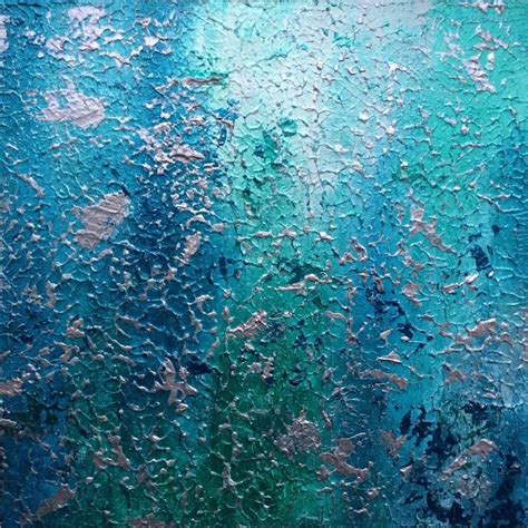 "Sea Foam" - an original abstract painting by Wendy Sinclair 30.5cm x 30.5cm Sea Foam