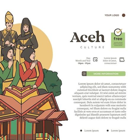 Aceh Culture Illustration - Indonesian Cultures Background