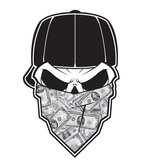 No Fear Skull & Money Decal