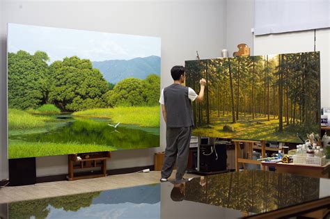 NatureTree Paintings By An Jung Hwan - ArtPeople.Net