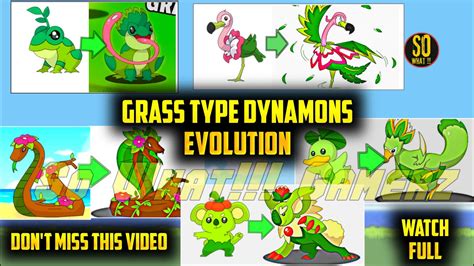 Grass Type Dynamons Evolution | Dynamons Evolution - YouTube