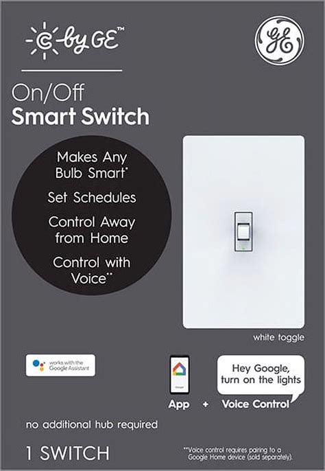 GE CYNC Smart Switch, Toggle On/Off Smart Switch, 1-Pack (Packaging May Vary) - Walmart.com