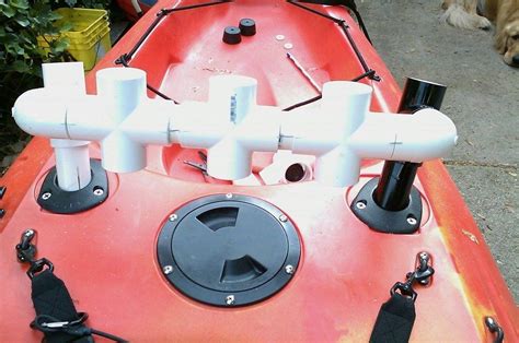 DIY PVC Outdoor Fishing Rod Holder (6) #fishingrod | Fishing rod holder, Kayak fishing, Kayaking