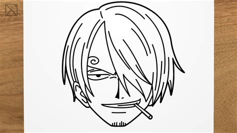 How to draw SANJI (One Piece) step by step, EASY