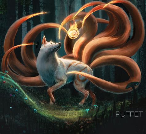 ArtStation - 9 tailed fox