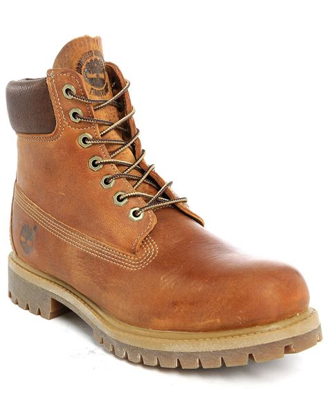 Timberland Premium Heritage 6-inch Aged Brown Leather Boots in Brown ...