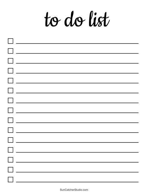 Cute Printable To Do Lists: Get Organized and Add a Touch of Adorable to Your Day! - Themtraicay.com