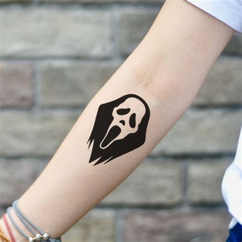 Ghostface Halloween Temporary Tattoo Sticker (Set of 2) | Tatuaje de horror, Tatuajes en la cara ...