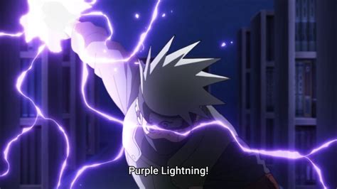 Kakashi Purple Lightning Wallpaper