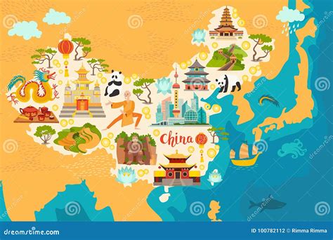 China Landmarks Map