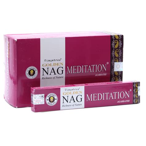 Golden Nag Meditation Incense - Cottage Garden Centre