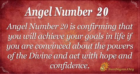 Angel Number 20 Meaning | Sun Signs