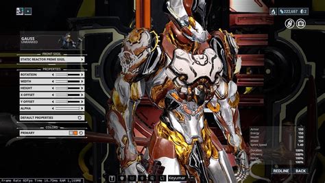 Fashionframe Gauss : Warframe