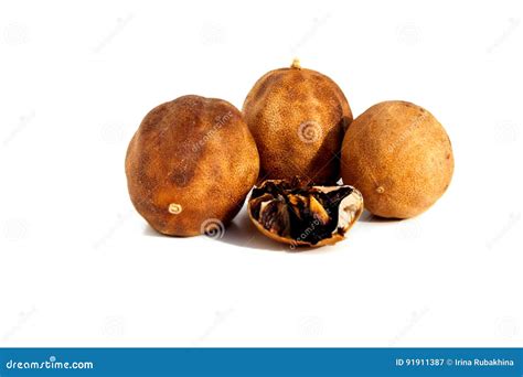 Iranian Dried Limes Isolated on White Background, Persian Cooking Ingredients Stock Image ...