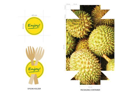 Packaging Project : Durian Crepe on Behance