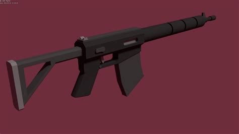 Low-Poly Rifle (1) by BeardyJosh on DeviantArt