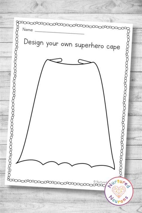 Superhero Cape Template