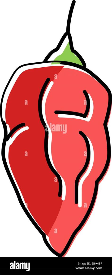 ghost pepper color icon vector illustration Stock Vector Image & Art - Alamy