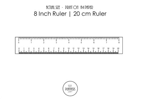 Printable Centimeter Ruler Actual Size