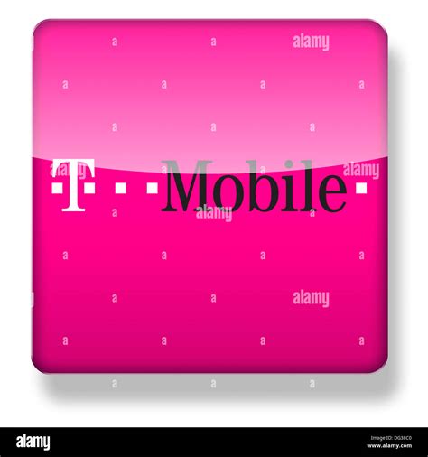 T-Mobile logo as an app icon. Clipping path included Stock Photo ...