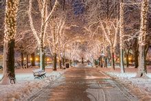 Boston Skyline In Winter Free Stock Photo - Public Domain Pictures