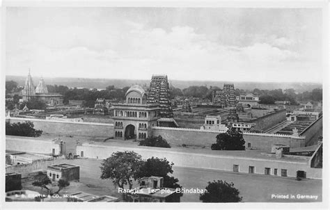 Brindaban India aerial view over Rangji's Temple real photo pc (Y10105 ...