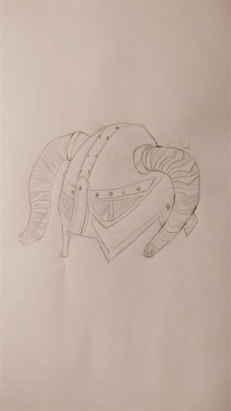 Reinstalled this game and been playing it for days, so I decided to draw an iron helmet (which I ...