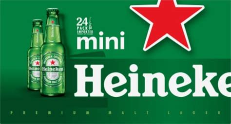 Heineken Original Mini Beer Bottles, 24 bottles / 7 fl oz - Kroger