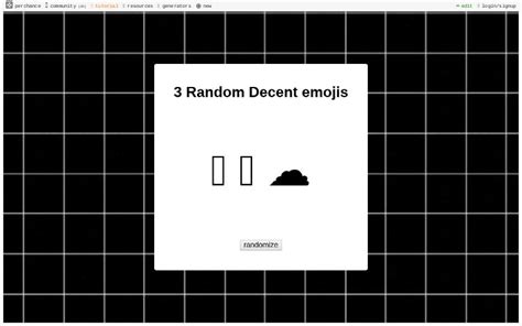 3 Random Decent emojis ― Perchance Generator