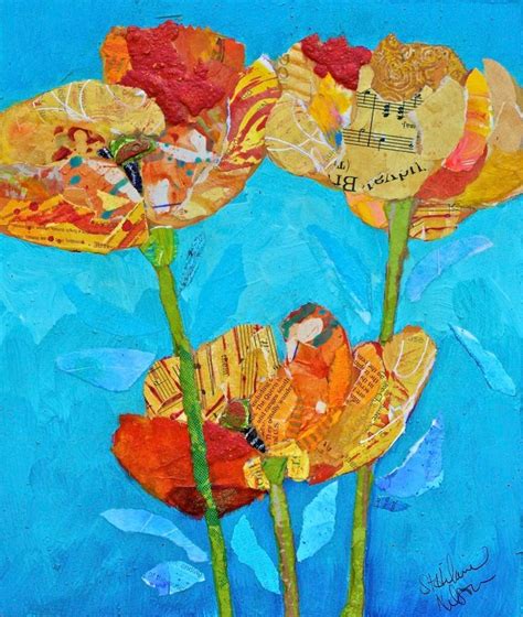 167 best images about ART COLLAGE FLOWERS INSPIRATION on Pinterest | Flower, Original paintings ...