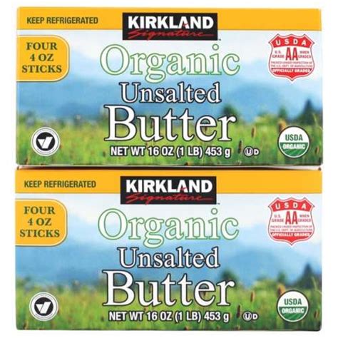 KIRKLAND SIGNATURE ORGANIC UNSALTED BUTTER - Valdez Market