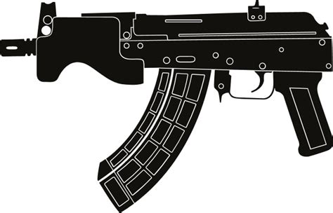 Draco Gun Tattoo Stencil