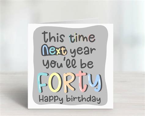 39th Birthday Card Funny Happy 39th Birthday Greeting Cards - Etsy UK | Happy 39 birthday, Funny ...