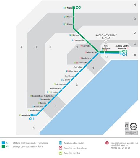 Malaga metro map