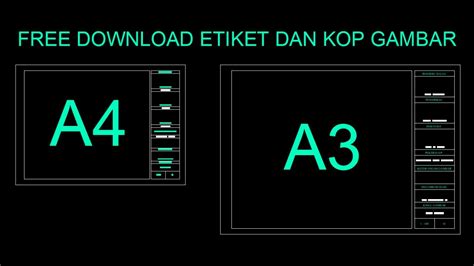 Pengertian Etiket Gambar Etiket Gambar Teknik Atau Kepala Gambar