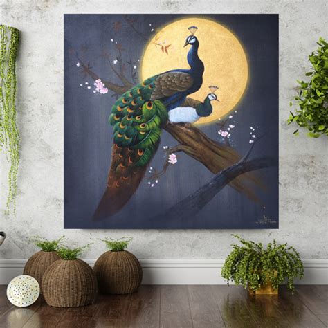 Best Peacock Acrylic Painting For Sale l Royal Thai Art