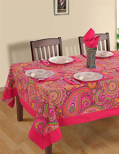 Colorful Multicolor Cotton Spring Floral Tablecloths Tables 60 X 102 ...