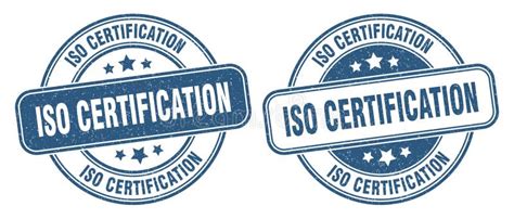 Iso Certification Stamp. Iso Certification Label. Round Grunge Sign Stock Vector - Illustration ...