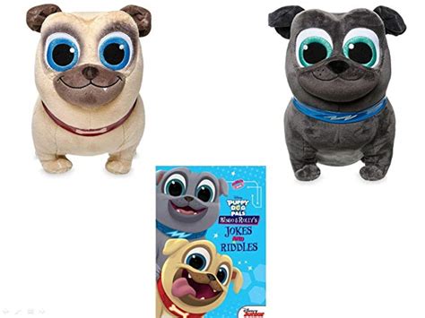 Disney Puppy Dog Pals Gift Bundle - Bingo and Rolly Plush and Jokes and Riddles Book Review