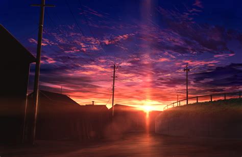 Sunset City Anime Wallpapers - Wallpaper Cave