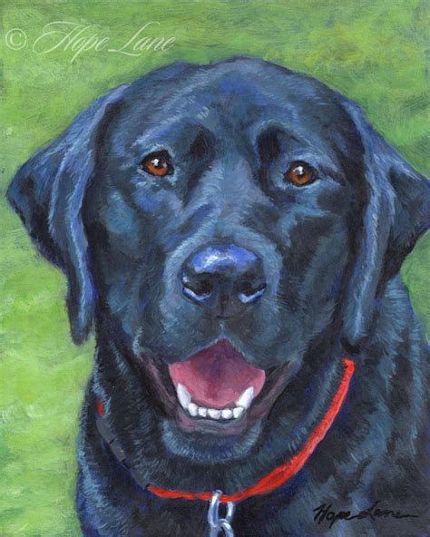 Black Lab Print, Black Dog Art, Labrador Art, Dog Painting, Labrador Retriever Lover Wall Decor ...