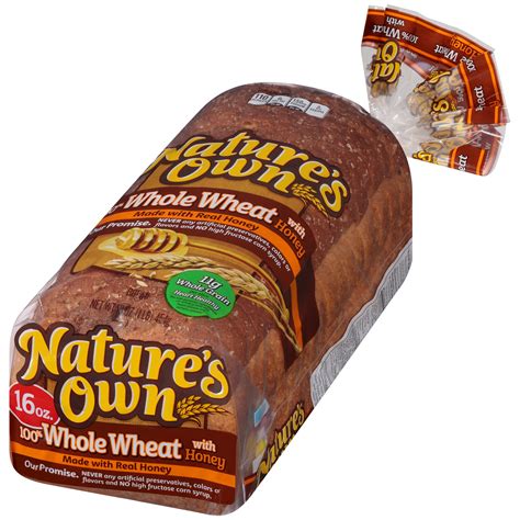 Nature's Own® 100% Whole Wheat Bread with Honey 16 oz. Bag - Walmart.com - Walmart.com