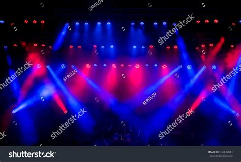 Stage Light Colored Spotlights Smoke Stock Photo 636437843 | Shutterstock