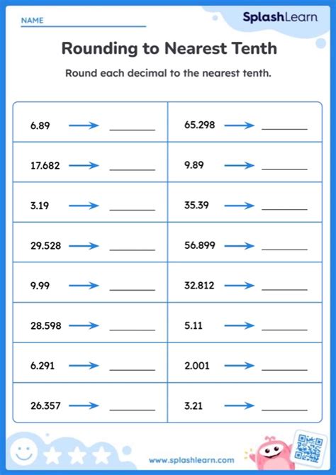 Round Decimals Worksheets for Kids Online - Worksheets Library