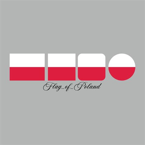 flag of poland nation design artwork 21854195 Vector Art at Vecteezy