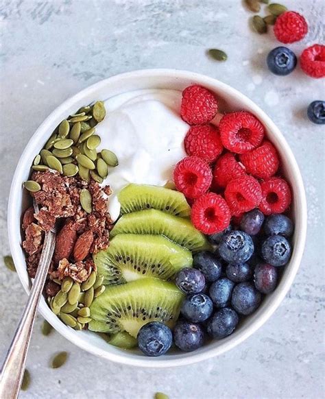 Breakfast Fruit Bowl | Vegan breakfast recipes, Breakfast, Food is fuel